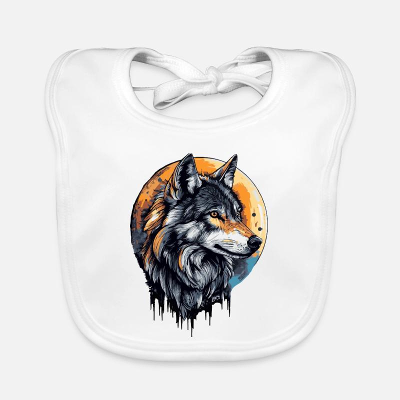 Wolf Mond Baby Bio-Lätzchen