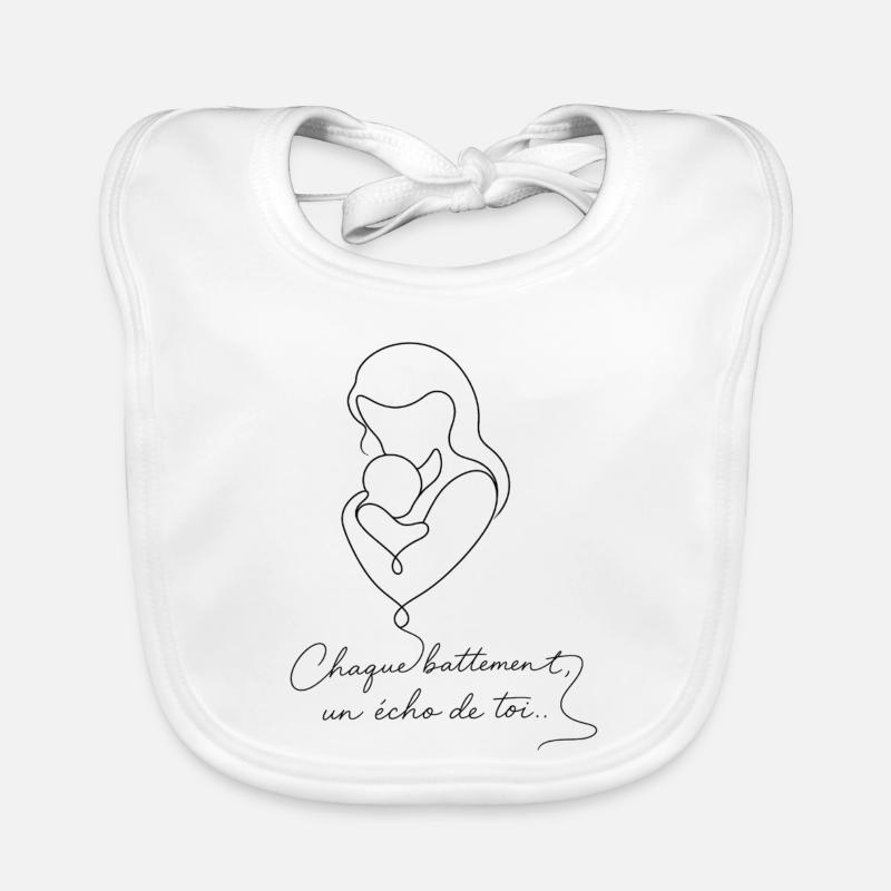 Duo maternité : Battement d'amour Bavoir bio Bébé