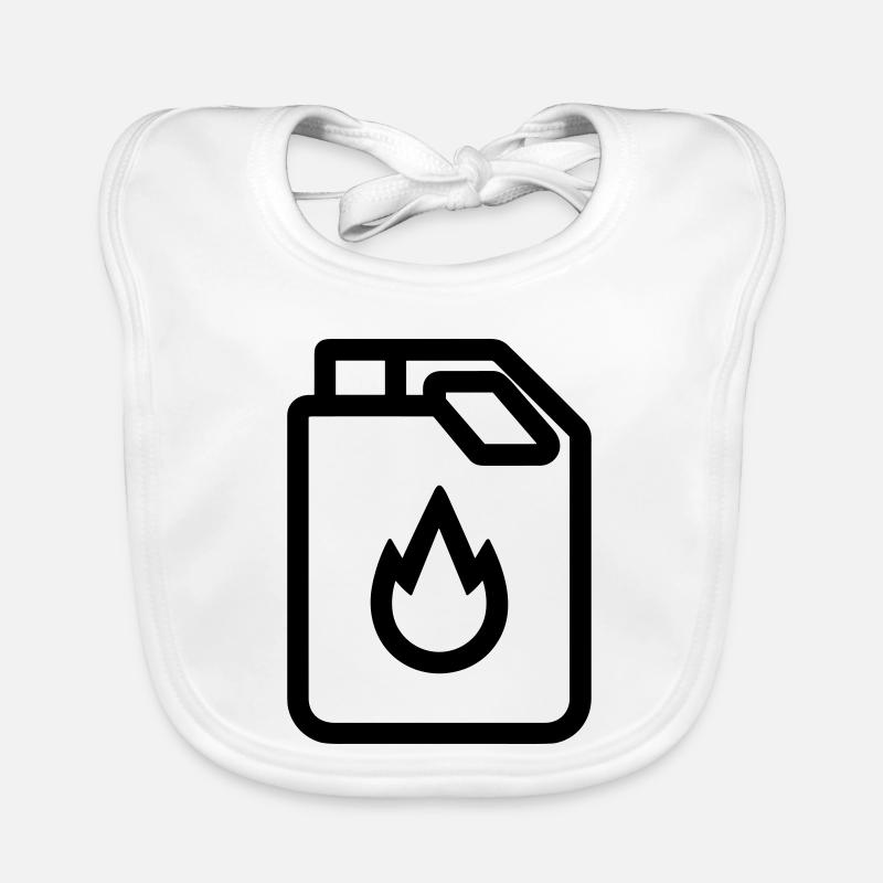 Gas can Organic Baby Bibs