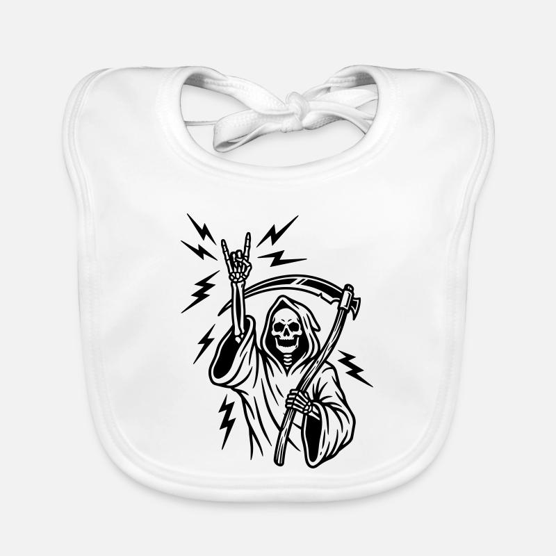 hard rock hand Organic Baby Bibs