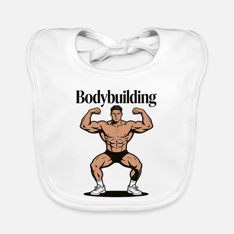 Bodybuilder de culturisme Bavoir bio Bébé