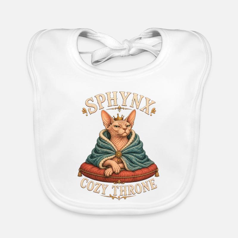 SPHYNX COZY THRONE Katze Baby Bio-Lätzchen