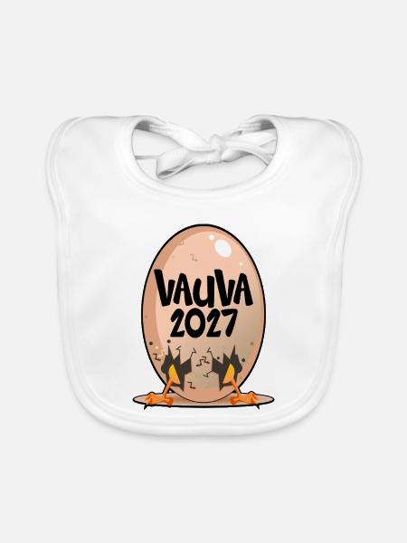 Baby 2027, Finnland - Baby Bio-Lätzchen - Weiß - Vorne