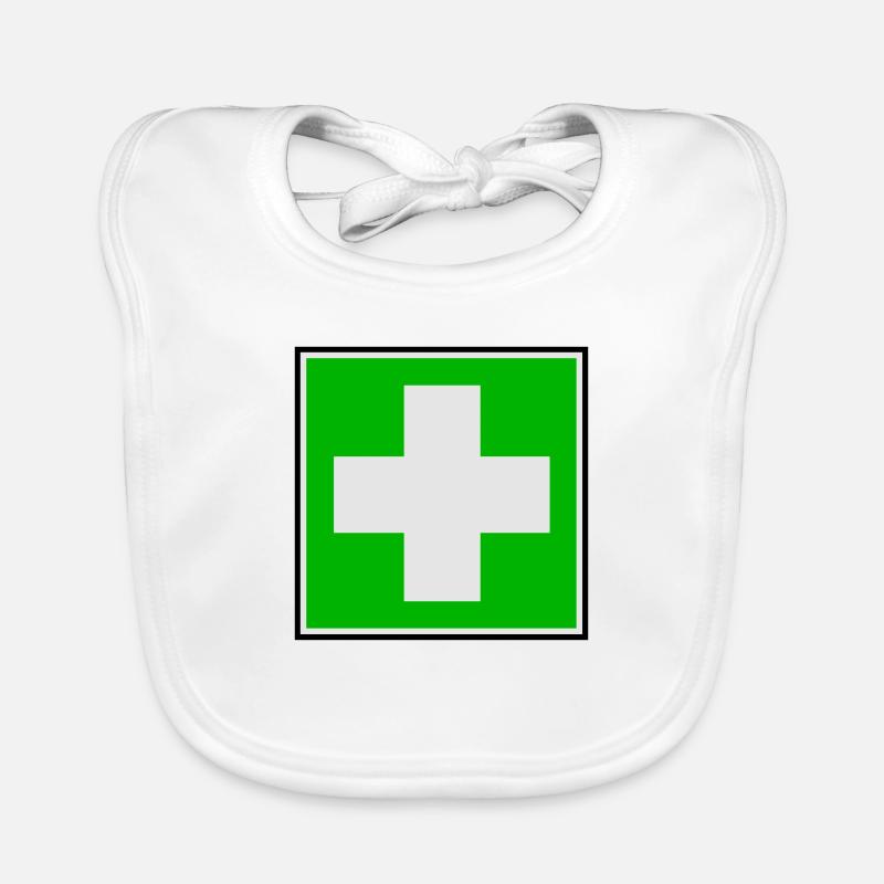 Première Croix de l'aide Bavoir bio Bébé