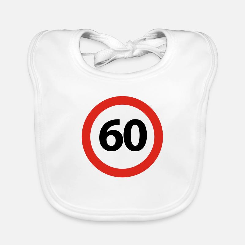 60th Birthday Organic Baby Bibs