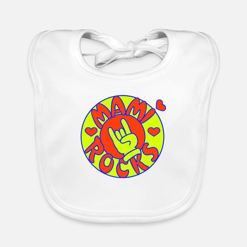 mami rocks (cercle, 3c) Bavoir bio Bébé