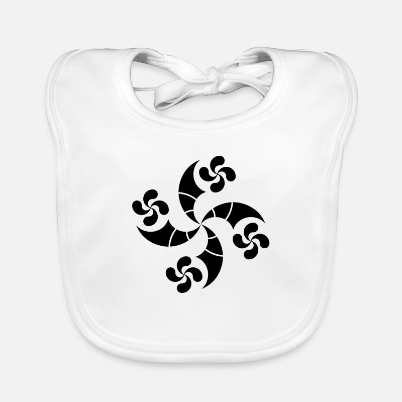 Baskische Quer Baby Bio-Lätzchen