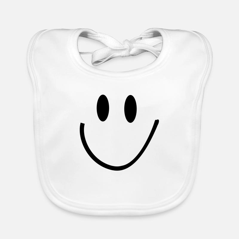 smiley Organic Baby Bibs