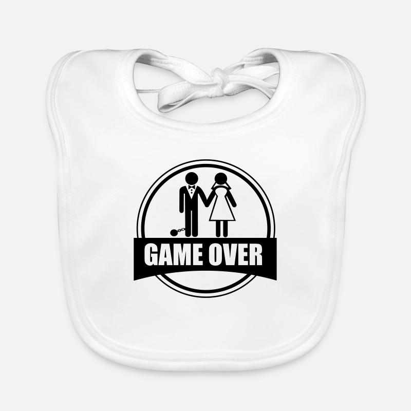 Game over - Stag do - Hen party - Funny Baby Bio-Lätzchen