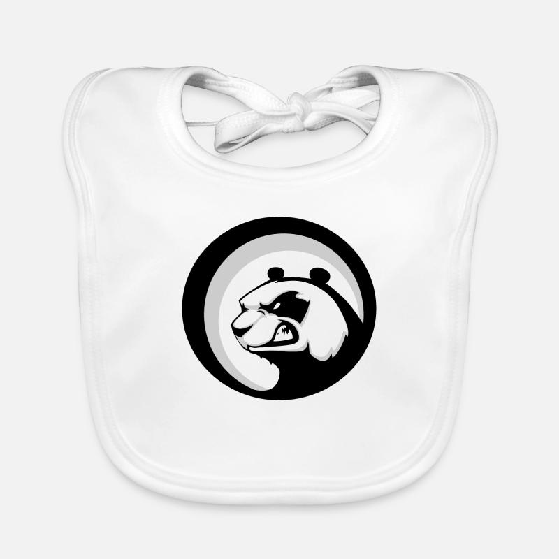 Grim Panda Sessions Logo Baby Bio-Lätzchen