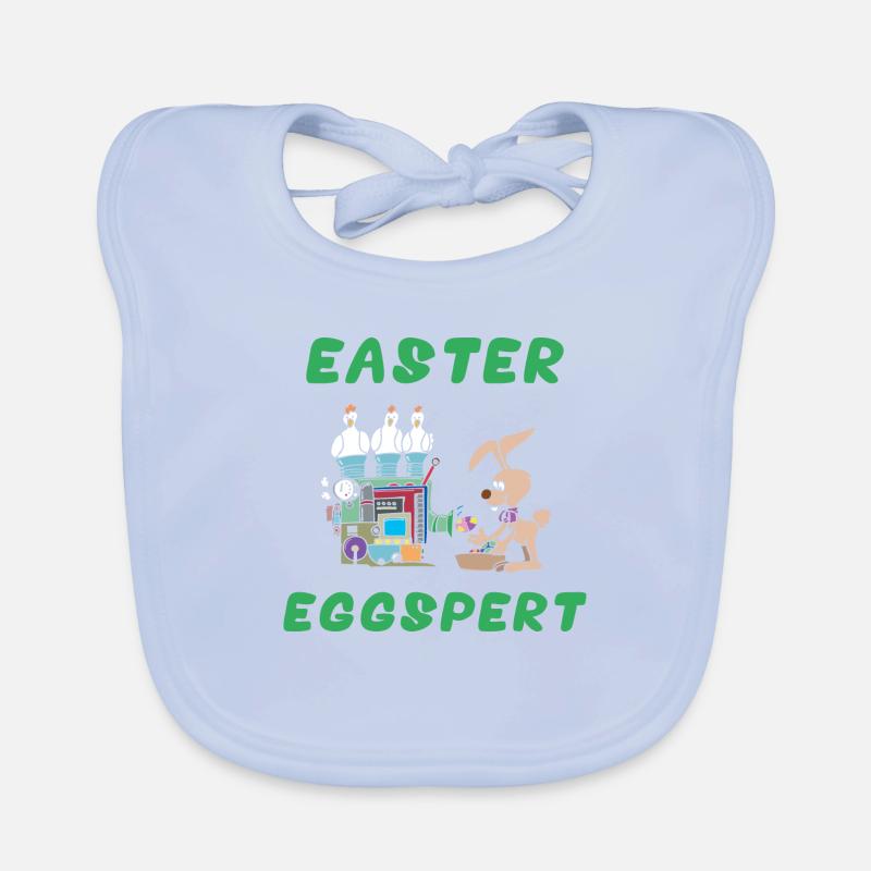 Easter Eggspert Organic Baby Bibs