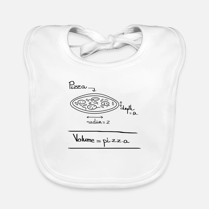 Pi.z.z.a - Baby Bio-Lätzchen - Weiß