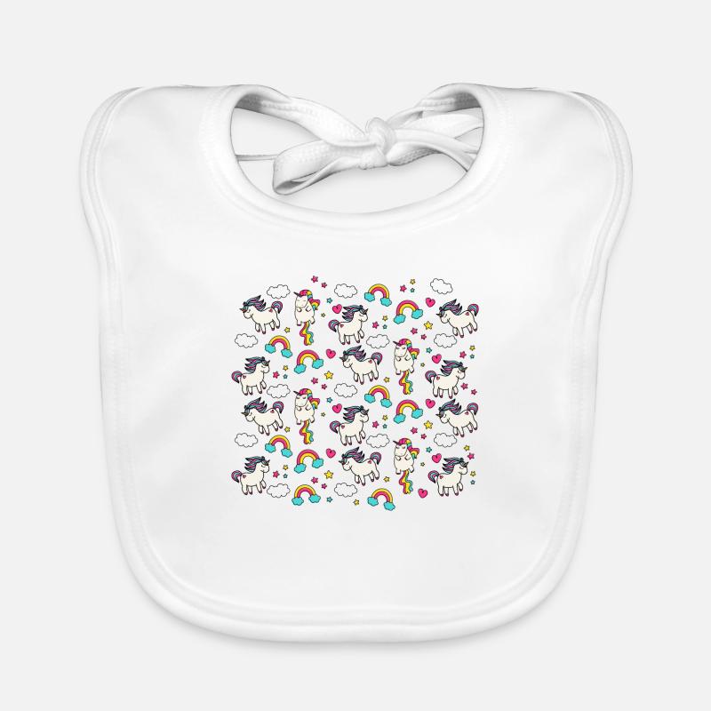 licornes 2 Bavoir bio Bébé