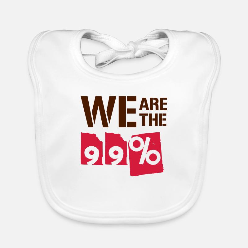 Nous sommes les 99 pour cent Bavoir bio Bébé