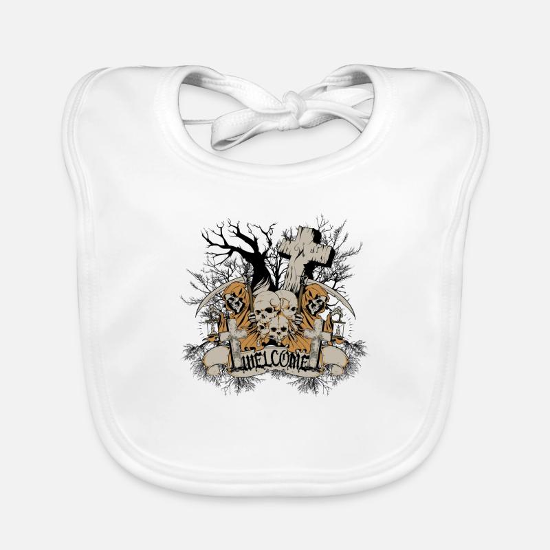 graveyard welcome Organic Baby Bibs