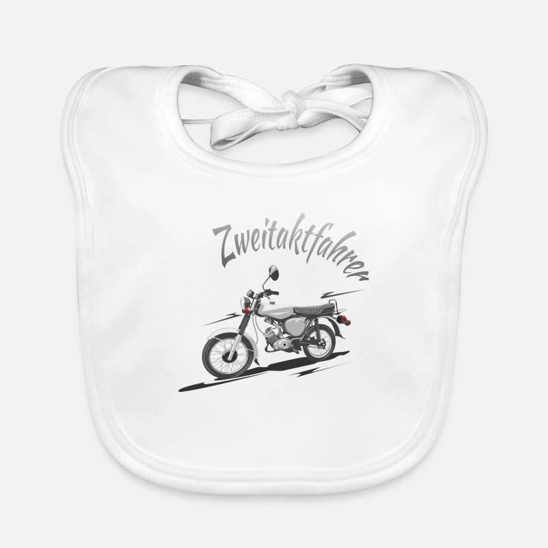 S51 two-stroke driver Organic Baby Bibs