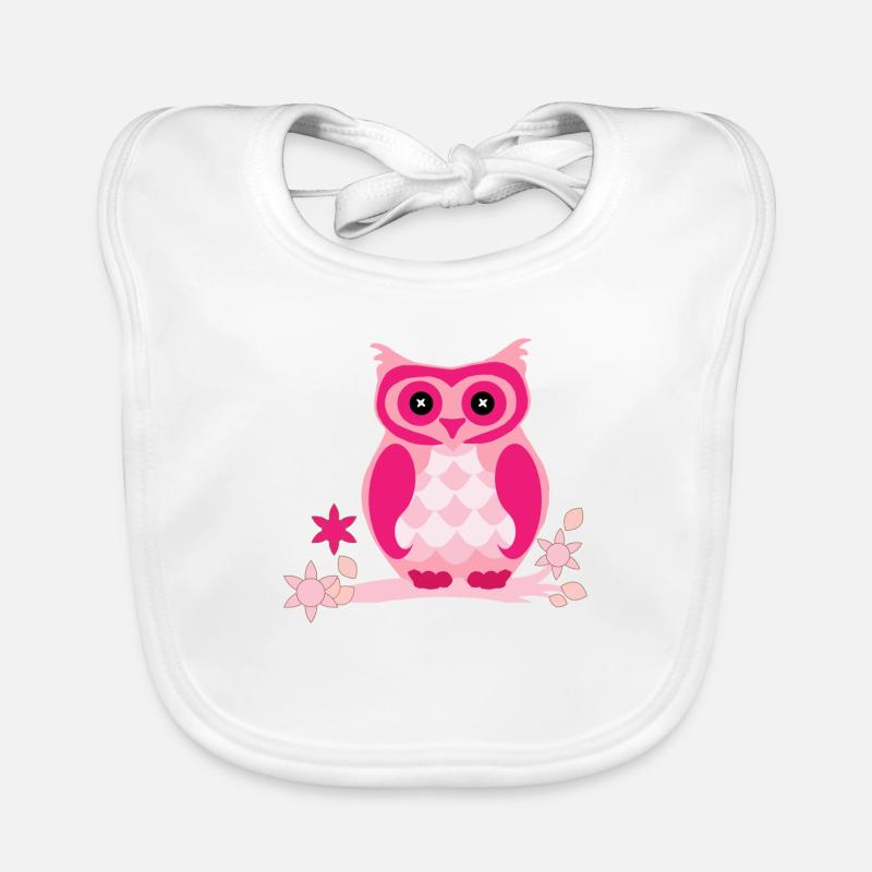 Eule Comic Baby Bio-Lätzchen
