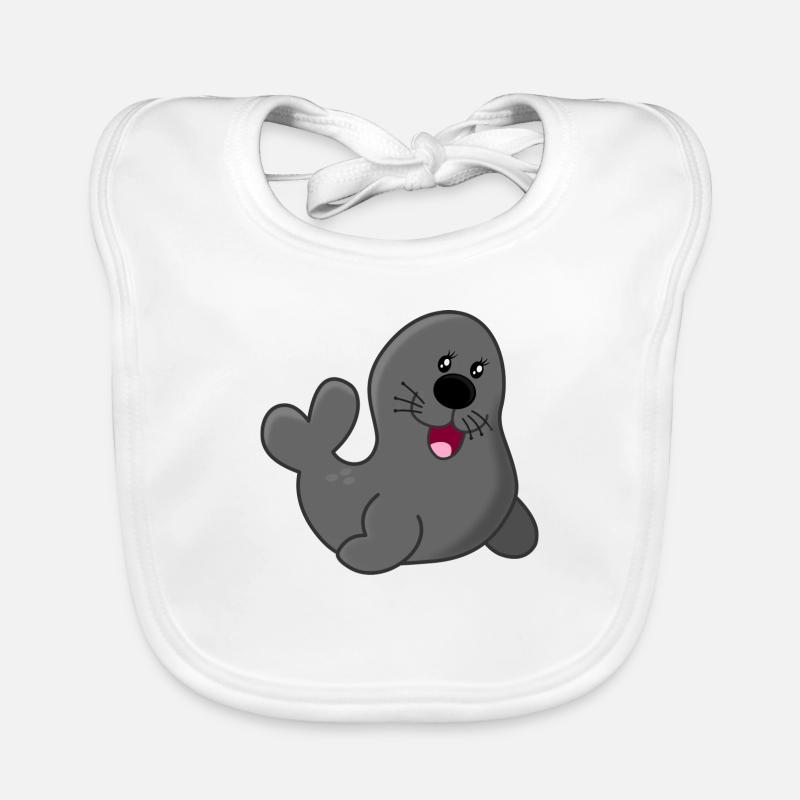 Seehund Baby Bio-Lätzchen