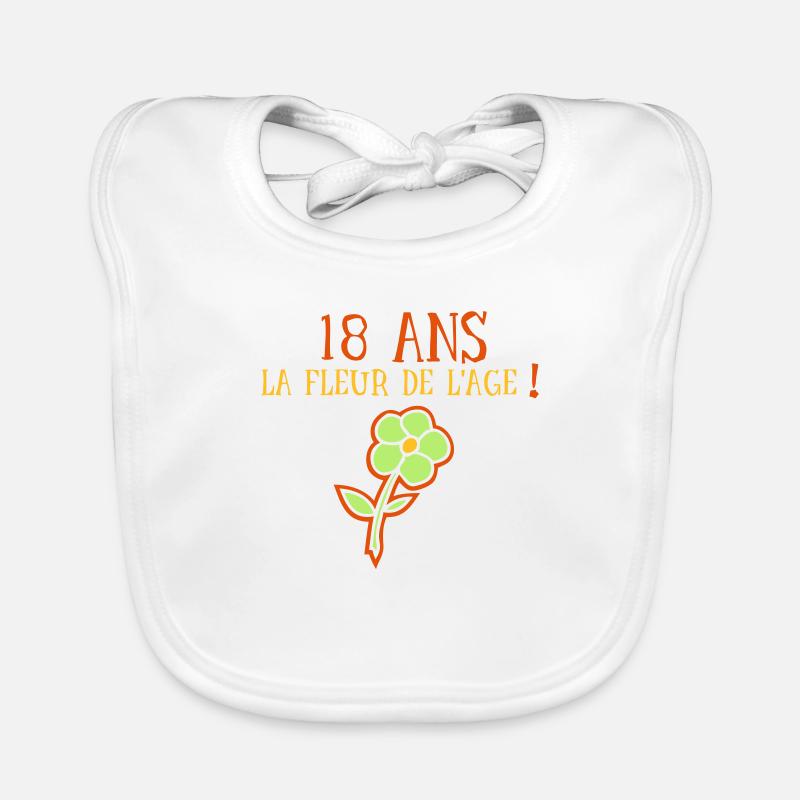 Flower age 18 Organic Baby Bibs