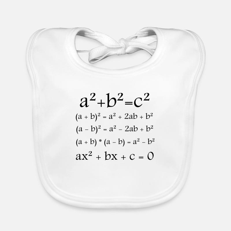 Mathematics / Math / Formula Organic Baby Bibs