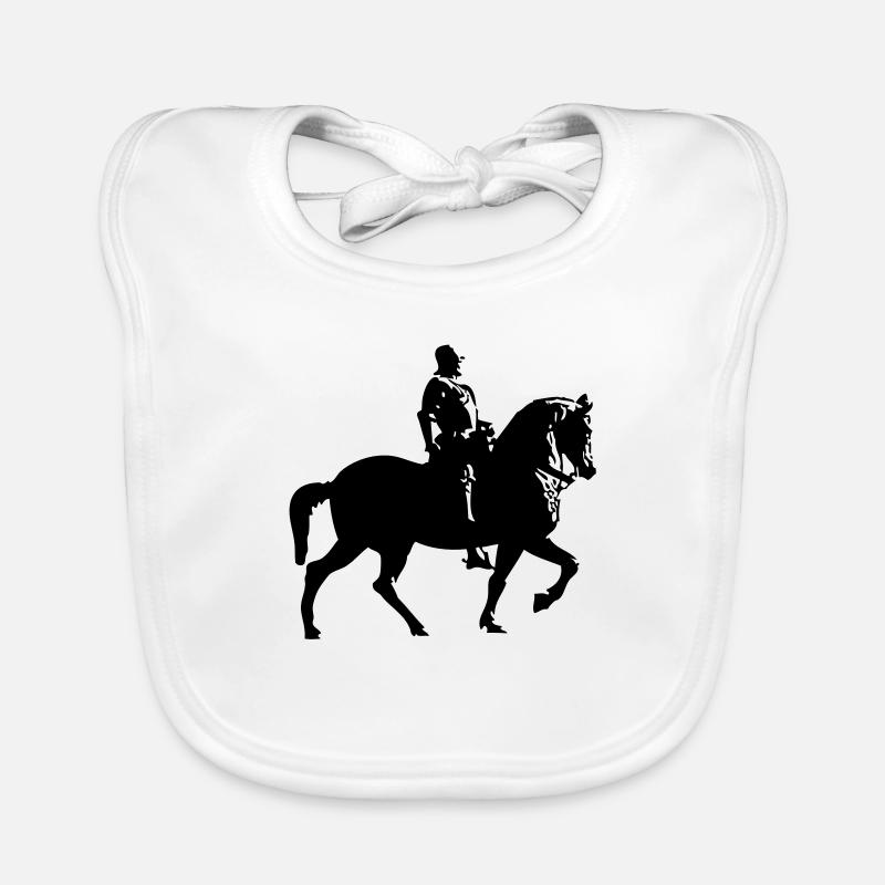 cheval et le cavalier Bavoir bio Bébé