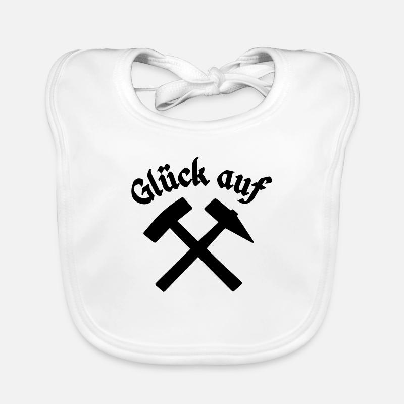 glueck auf hammer schlegel Baby Bio-Lätzchen