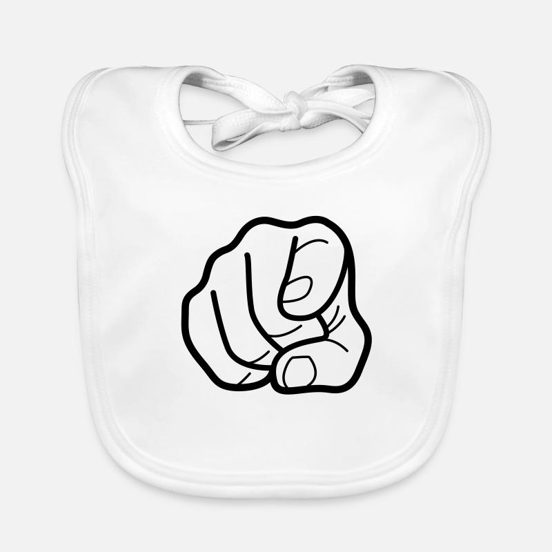 Montrer du doigt Bavoir bio Bébé