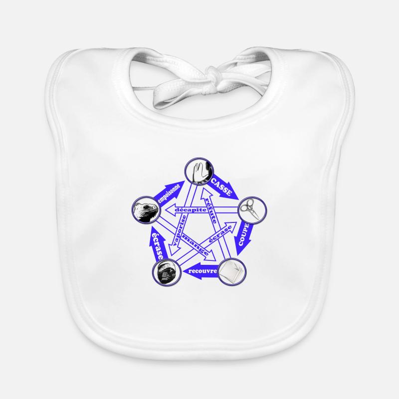 pierre papier ciseau lézard spock by customstyle Bavoir bio Bébé