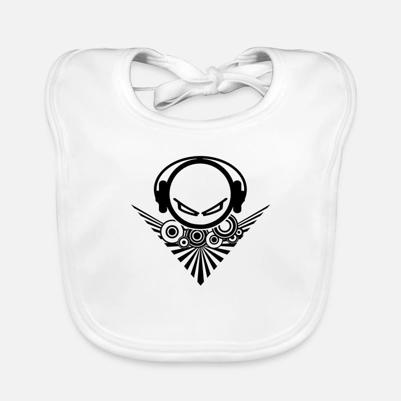 DJ head Organic Baby Bibs
