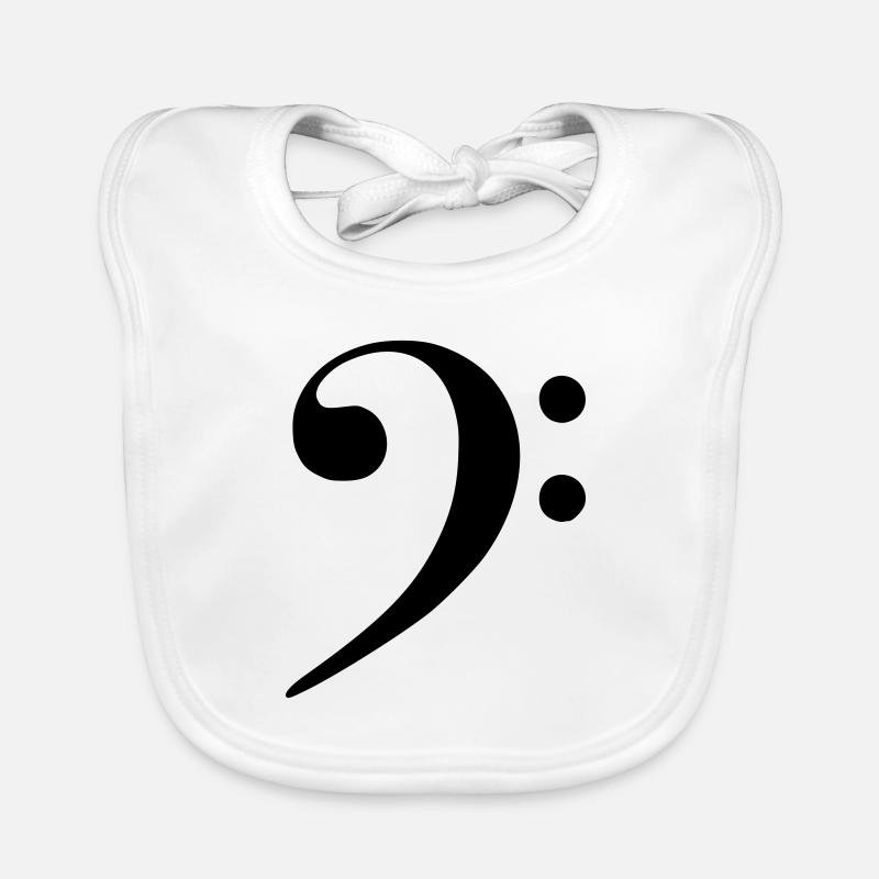 Bass Clef Organic Baby Bibs