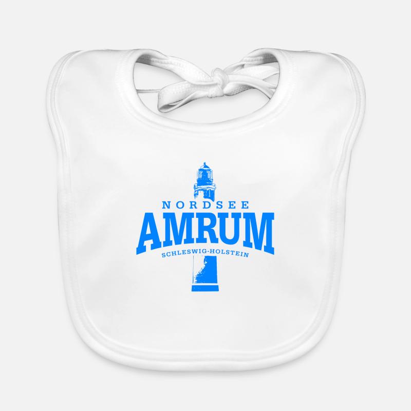 Amrum North Sea (Blue) Organic Baby Bibs