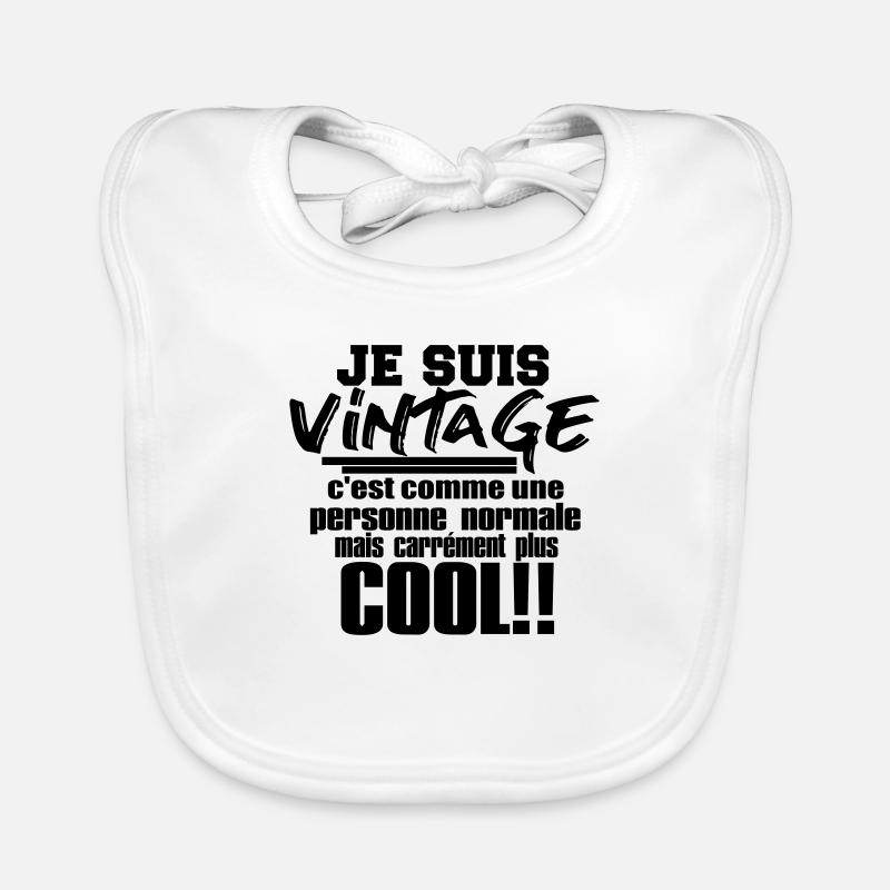 je suis vintage Bavoir bio Bébé