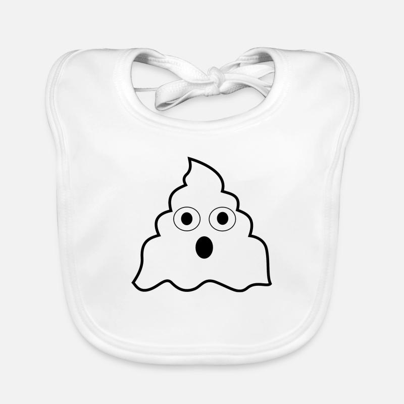 Lustiger Kacke Geist Baby Bio-Lätzchen