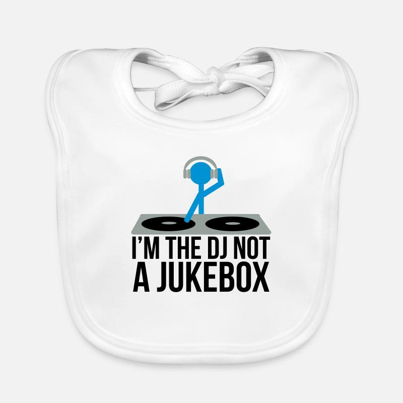 I'm the DJ not the jukebox Bavoir bio Bébé