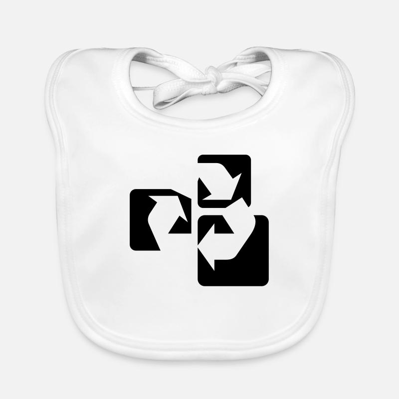 Recyle Symbol / symbole Recyclage Bavoir bio Bébé
