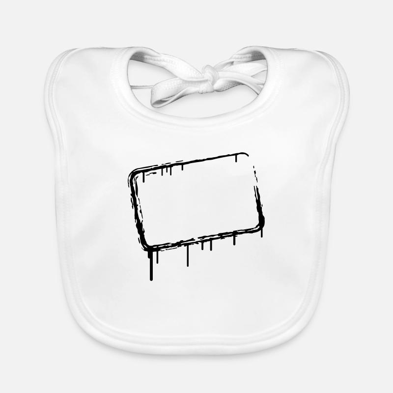 Graffiti frame Organic Baby Bibs