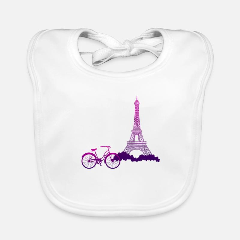 Vélo Vélo Tour Eiffel Paris Bavoir bio Bébé
