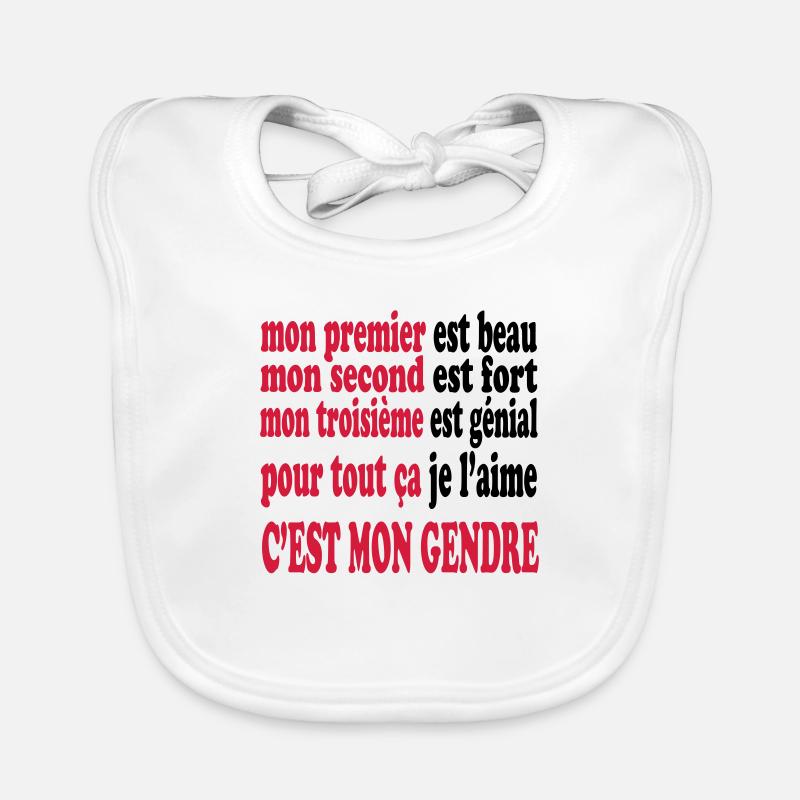 Mon gendre est beau Baby Bio-Lätzchen