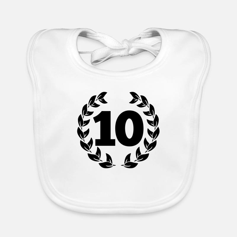 Numéro numéro 10 Bavoir bio Bébé