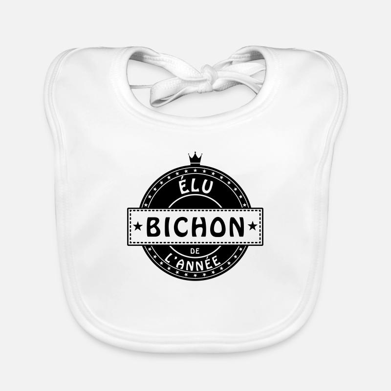 elu bichon Bavoir bio Bébé