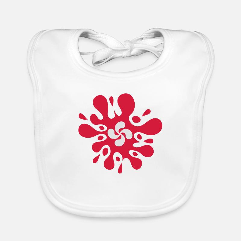 Lauburu splash Bavoir bio Bébé