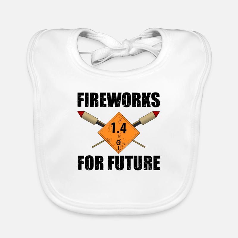 Fireworks for Future Pyro Organic Baby Bibs