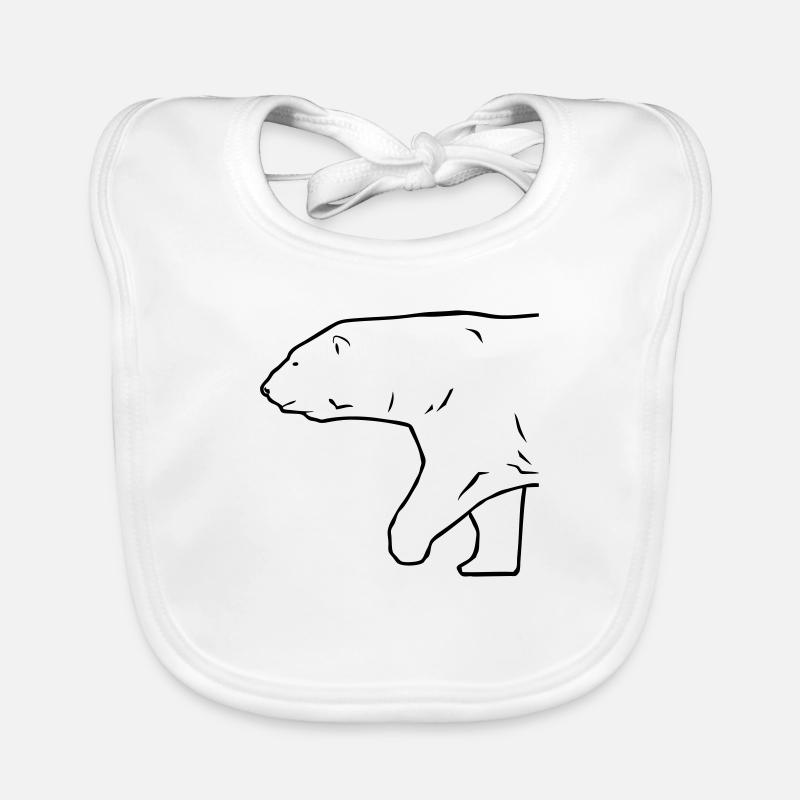 Polar Bear - Eisbär Baby Bio-Lätzchen