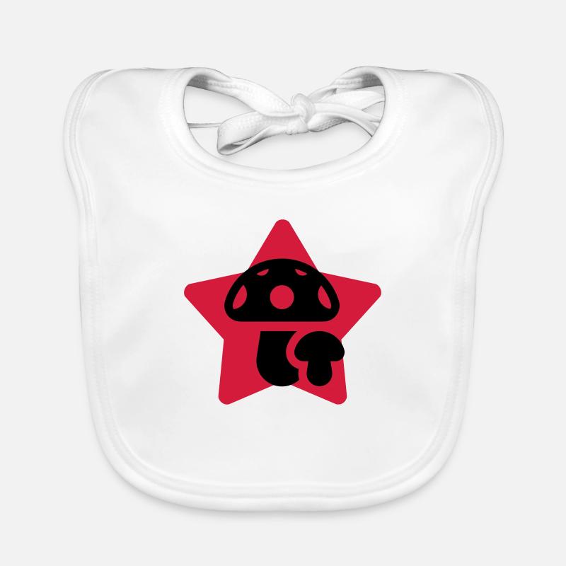 Mushroom / Champignon / Pilz / Picking Organic Baby Bibs