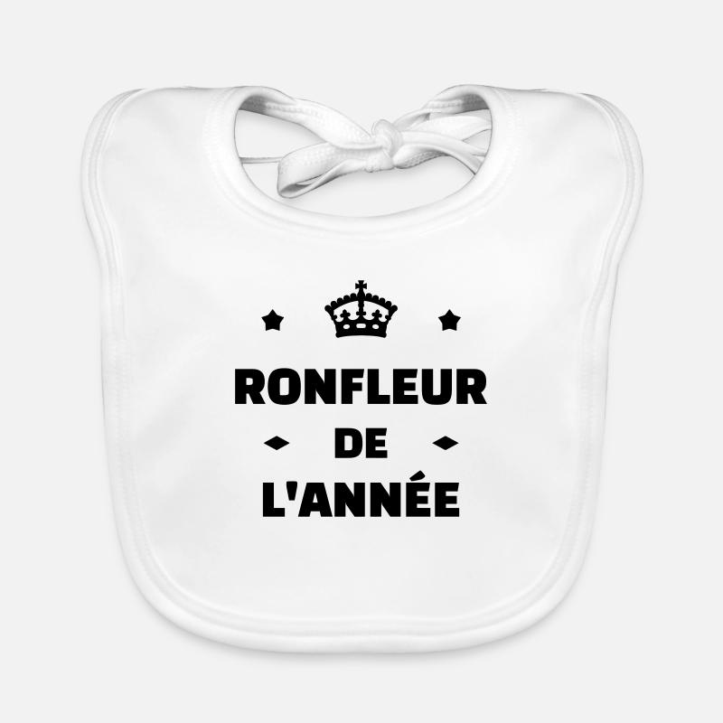 Ronfler / Ronfleur / Ronfleuse / Ronflement Bavoir bio Bébé