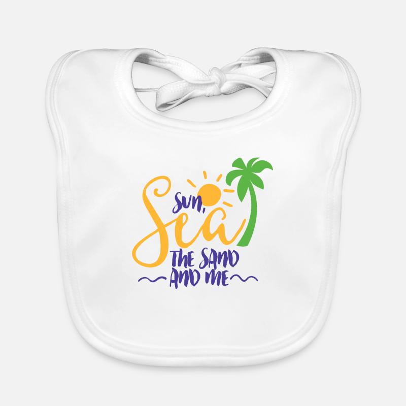 Soleil mer le sable et moi Bavoir bio Bébé