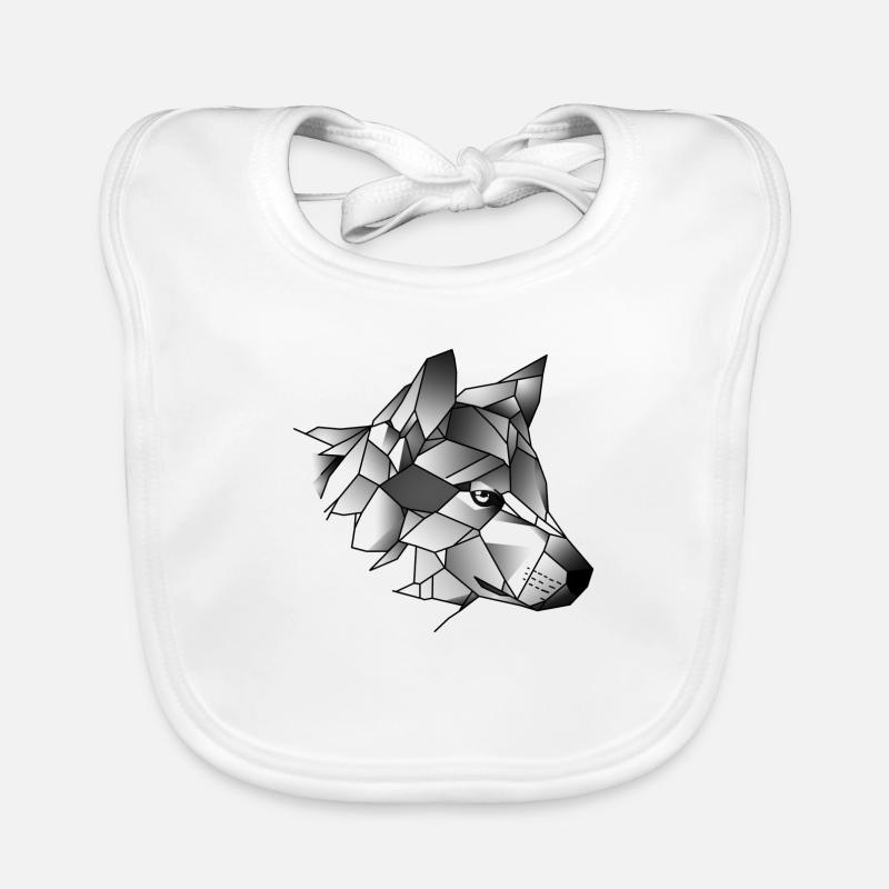 gradient wolf Organic Baby Bibs