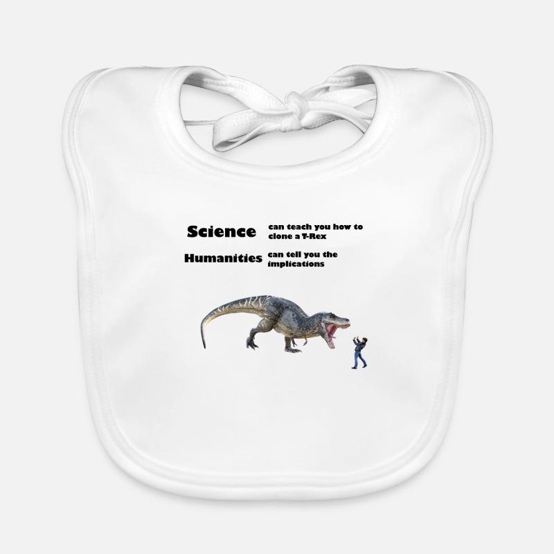 T-Rex - Sciences et sciences humaines Bavoir bio Bébé