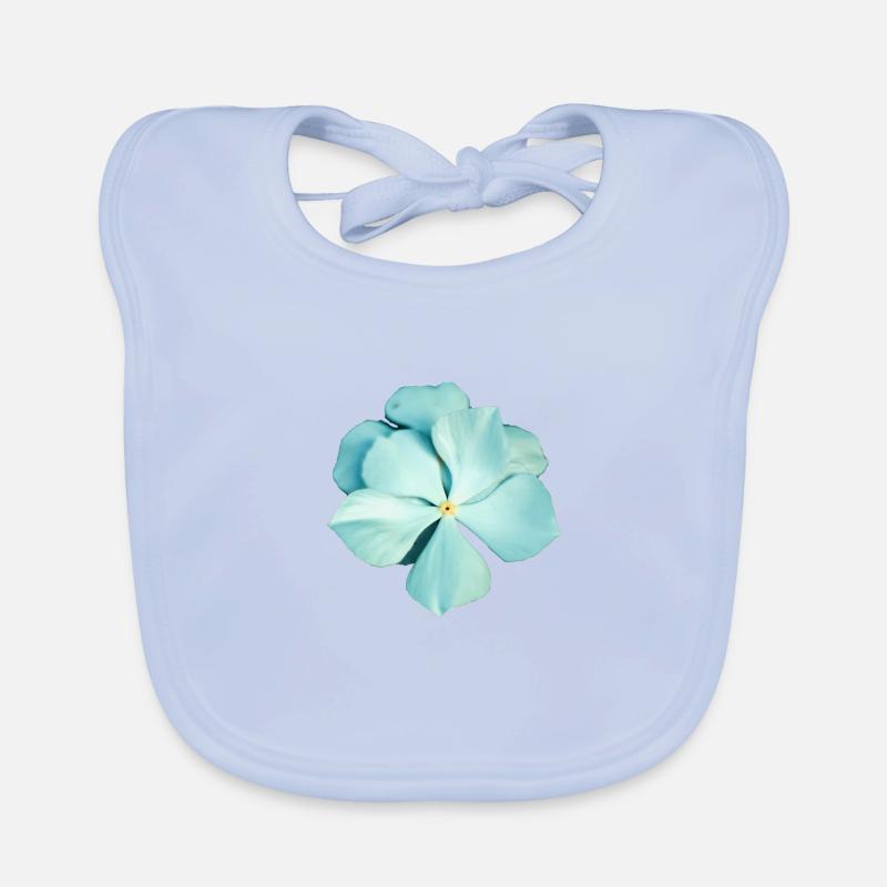 fleur bleue Bavoir bio Bébé