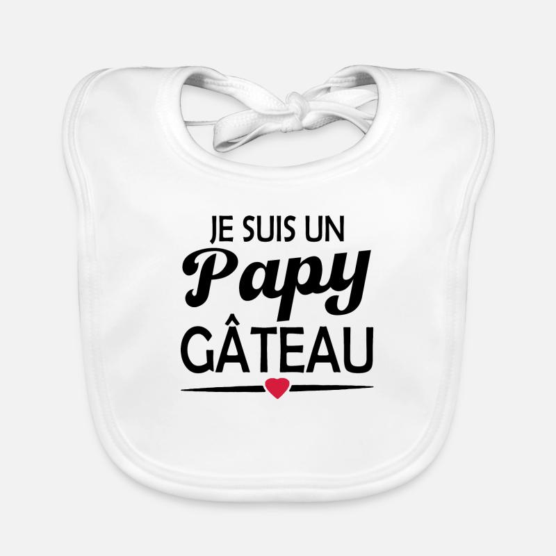 je suis un papy gâteau Bavoir bio Bébé